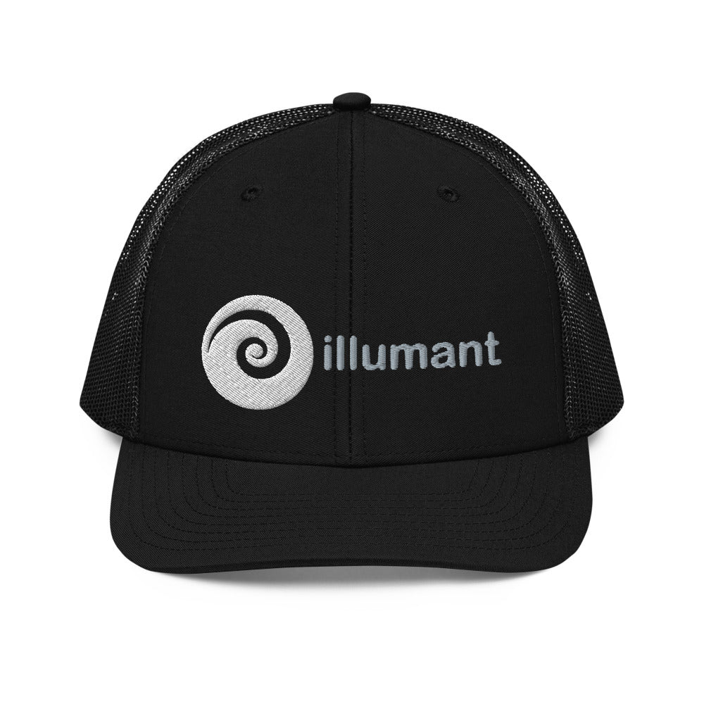 gray logo trucker hat